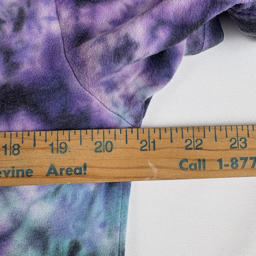 Dragon Ball Z Goku Tie Dye T-Shirt Men's Medium Anime Graphic Tee Purple Teal - Picture 5 of 6